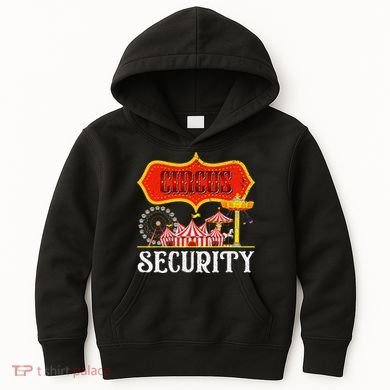 Circus Security Carnival Costume Carny Event Staff Circus Kids Hoodie