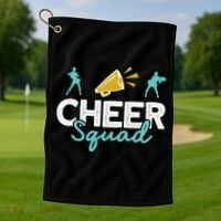 Cheer Squad Cheerleading Cheerleader Cute Gift Golf Towel thumb 1