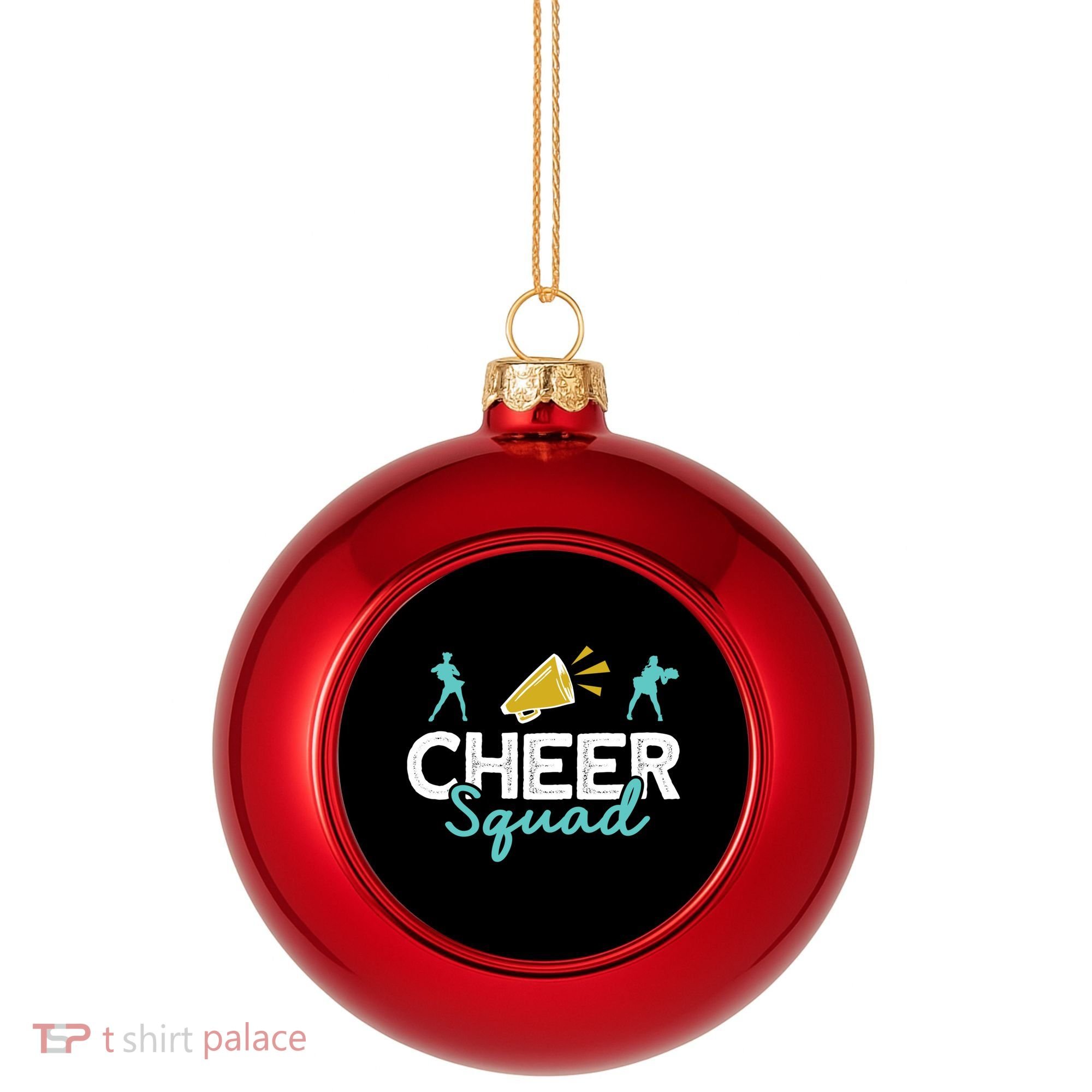 Cheer Squad Cheerleading Cheerleader Cute Gift Plastic Christmas Ball Ornament
