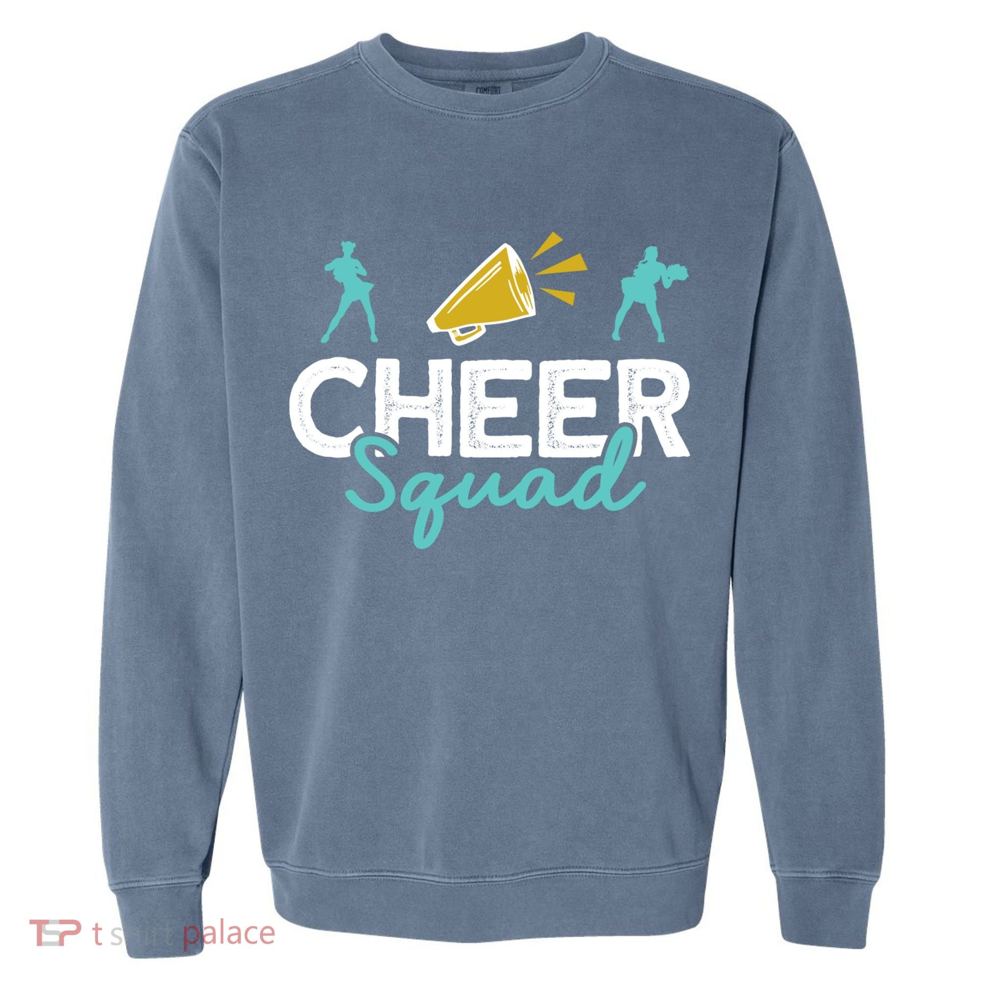 Cheer Squad Cheerleading Cheerleader Cute Gift Garment-Dyed Sweatshirt
