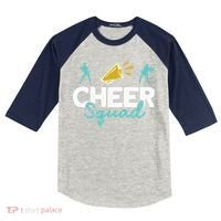 Cheer Squad Cheerleading Cheerleader Cute Gift Kids Colorblock Raglan Jersey thumb 0