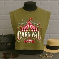 Carnival Staff Circus Matching Garment-Dyed Women's Muscle Tee thumb 3