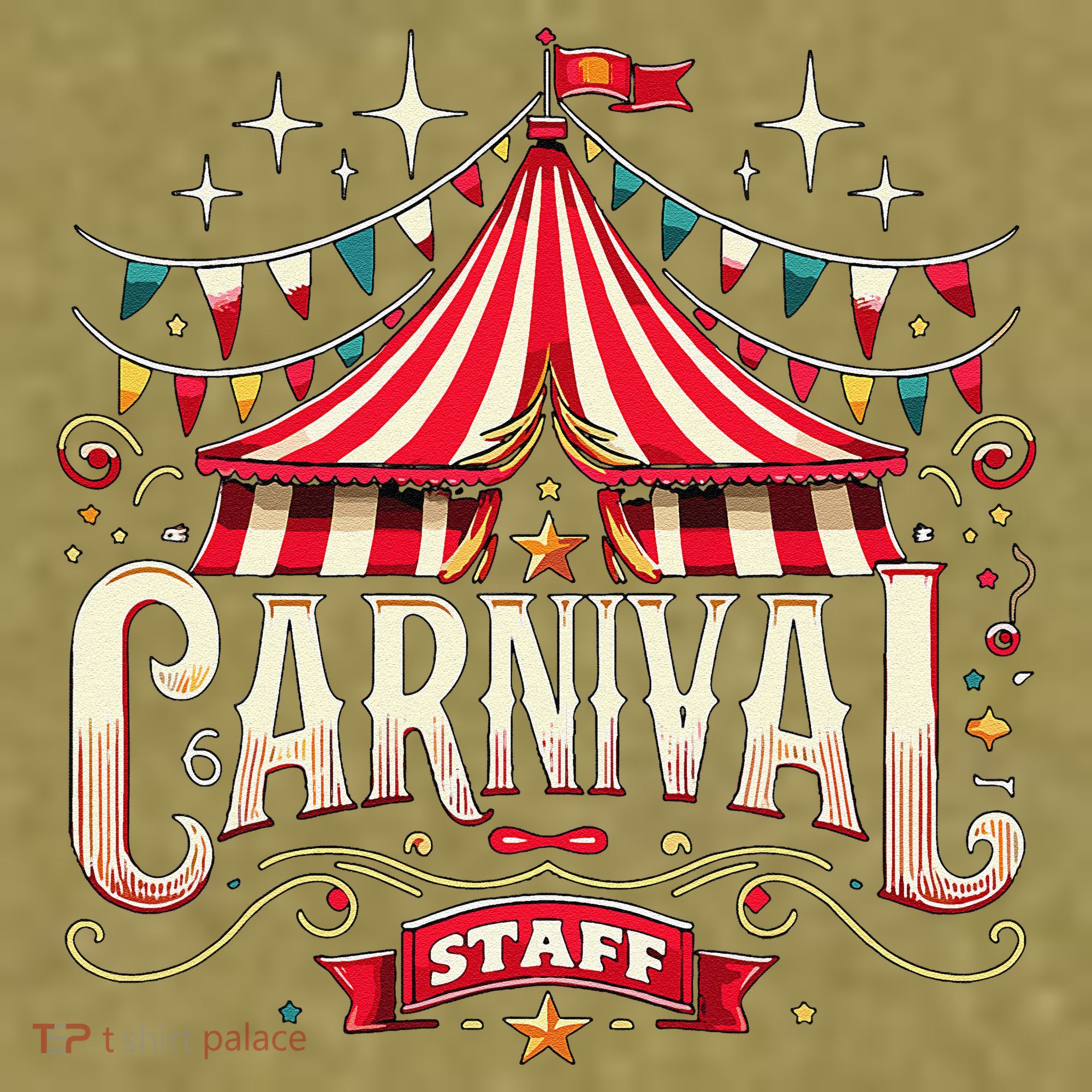 Carnival Staff Circus Matching Garment-Dyed Women's Muscle Tee