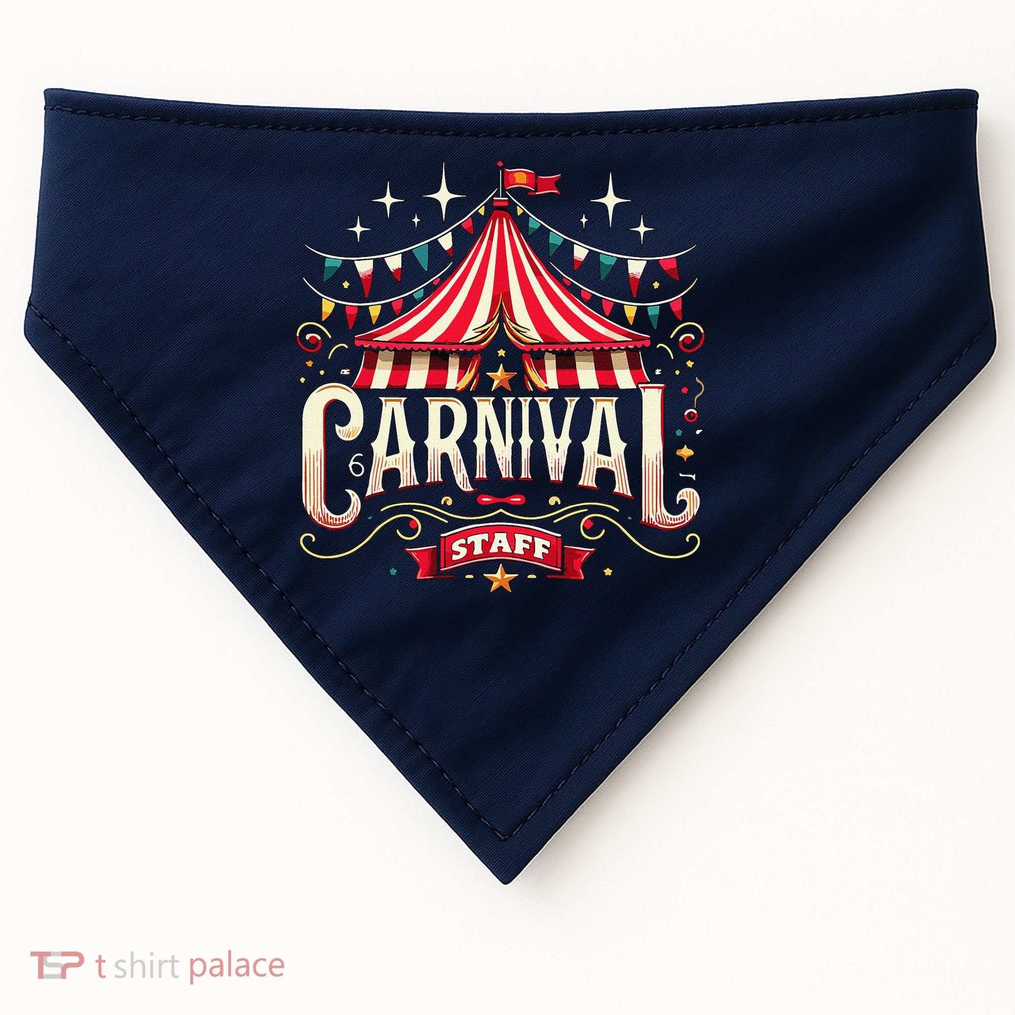 Carnival Staff Circus Matching USA-Made Doggie Bandana