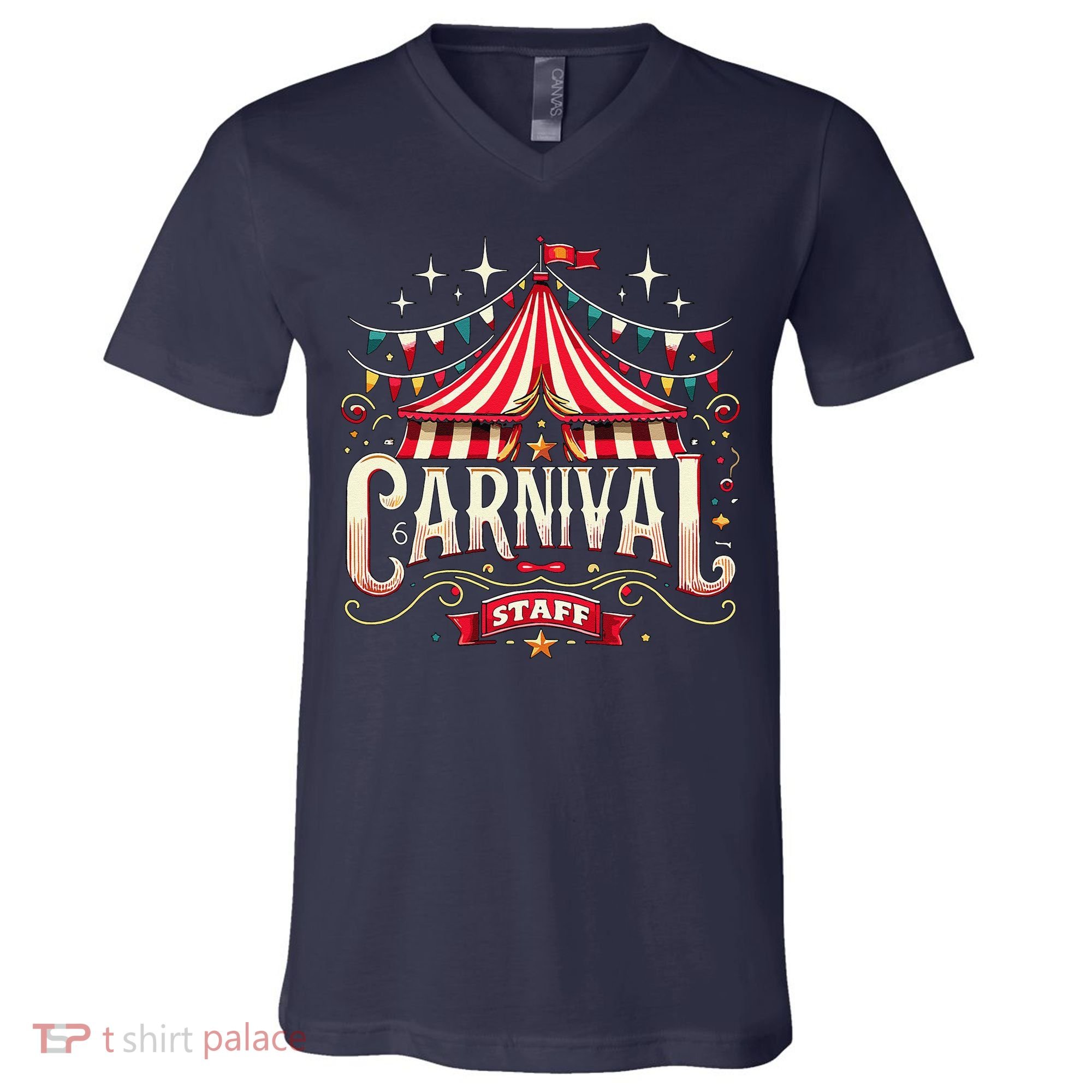 Carnival Staff Circus Matching V-Neck T-Shirt