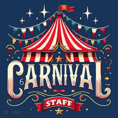 Carnival Staff Circus Matching V-Neck T-Shirt