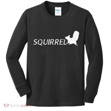 Cute Squirrel Kids Long Sleeve Shirt