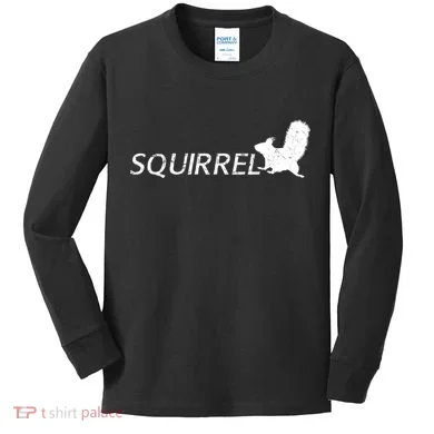 Cute Squirrel Kids Long Sleeve Shirt