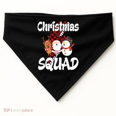 Christmas Squad Cute Holiday Musical USA-Made Doggie Bandana