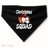 Christmas Squad Cute Holiday Musical USA-Made Doggie Bandana thumb 0