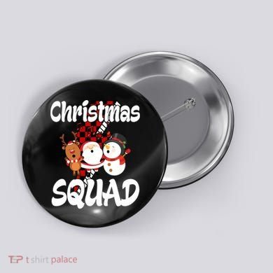 Christmas Squad Cute Holiday Musical Button