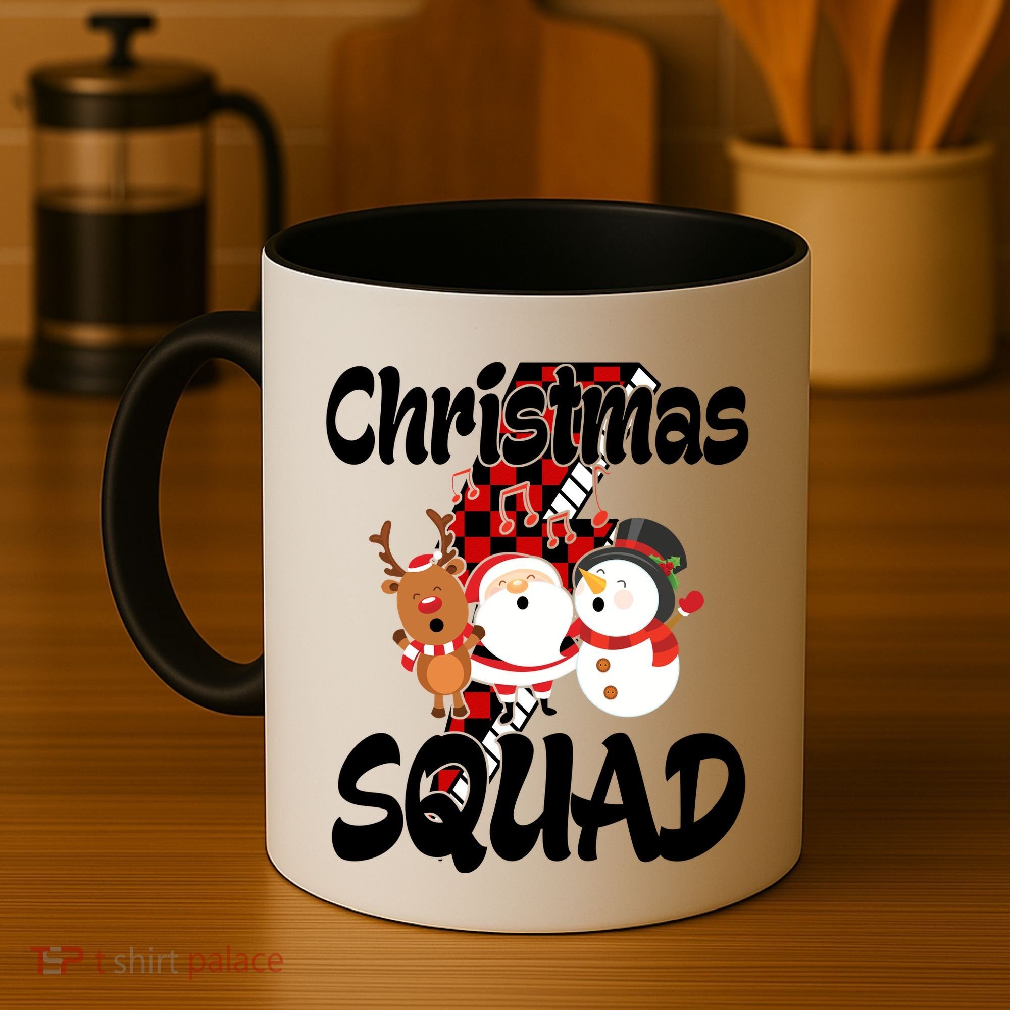 Christmas Squad Cute Holiday Musical Coffee Mug