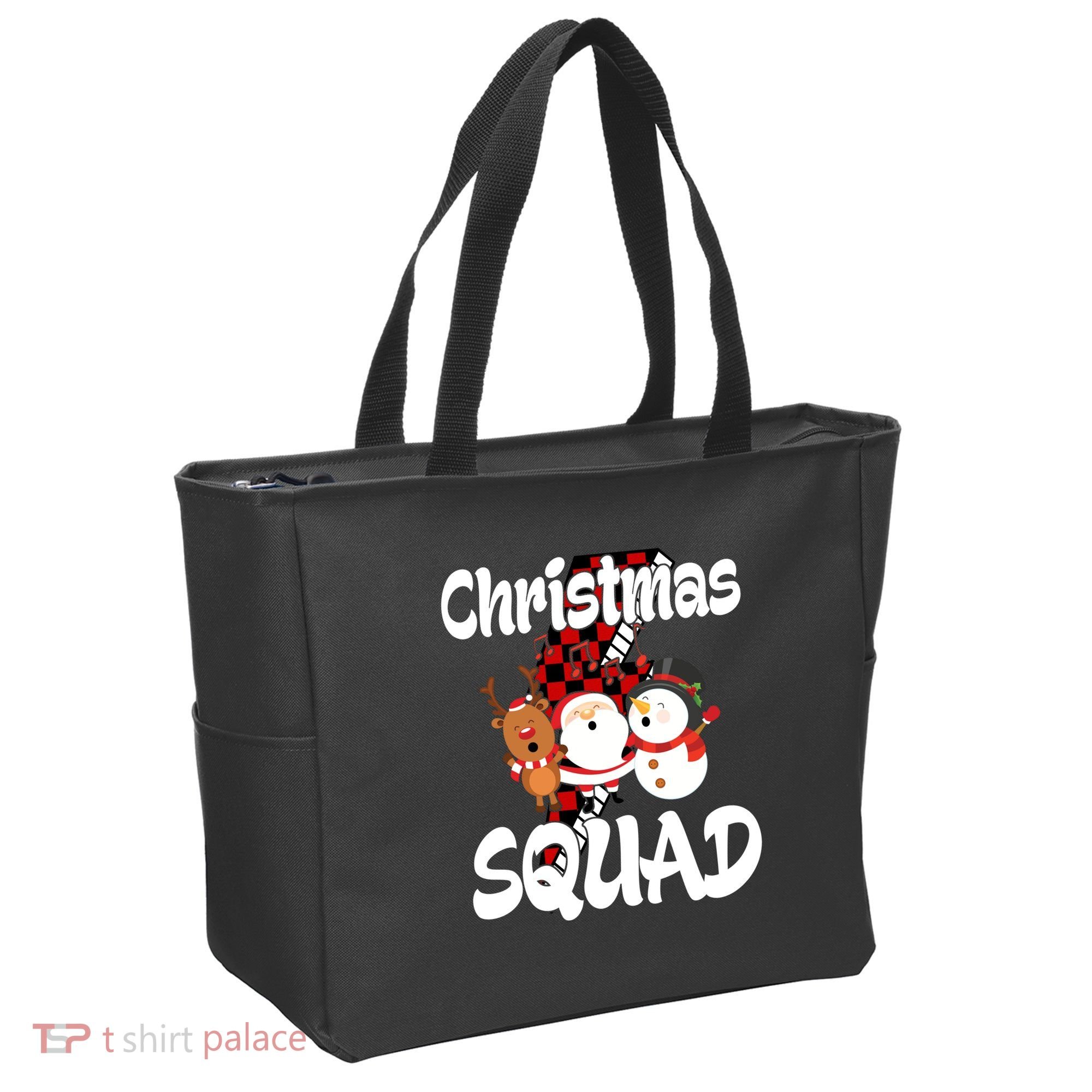 Christmas Squad Cute Holiday Musical Tote Bag