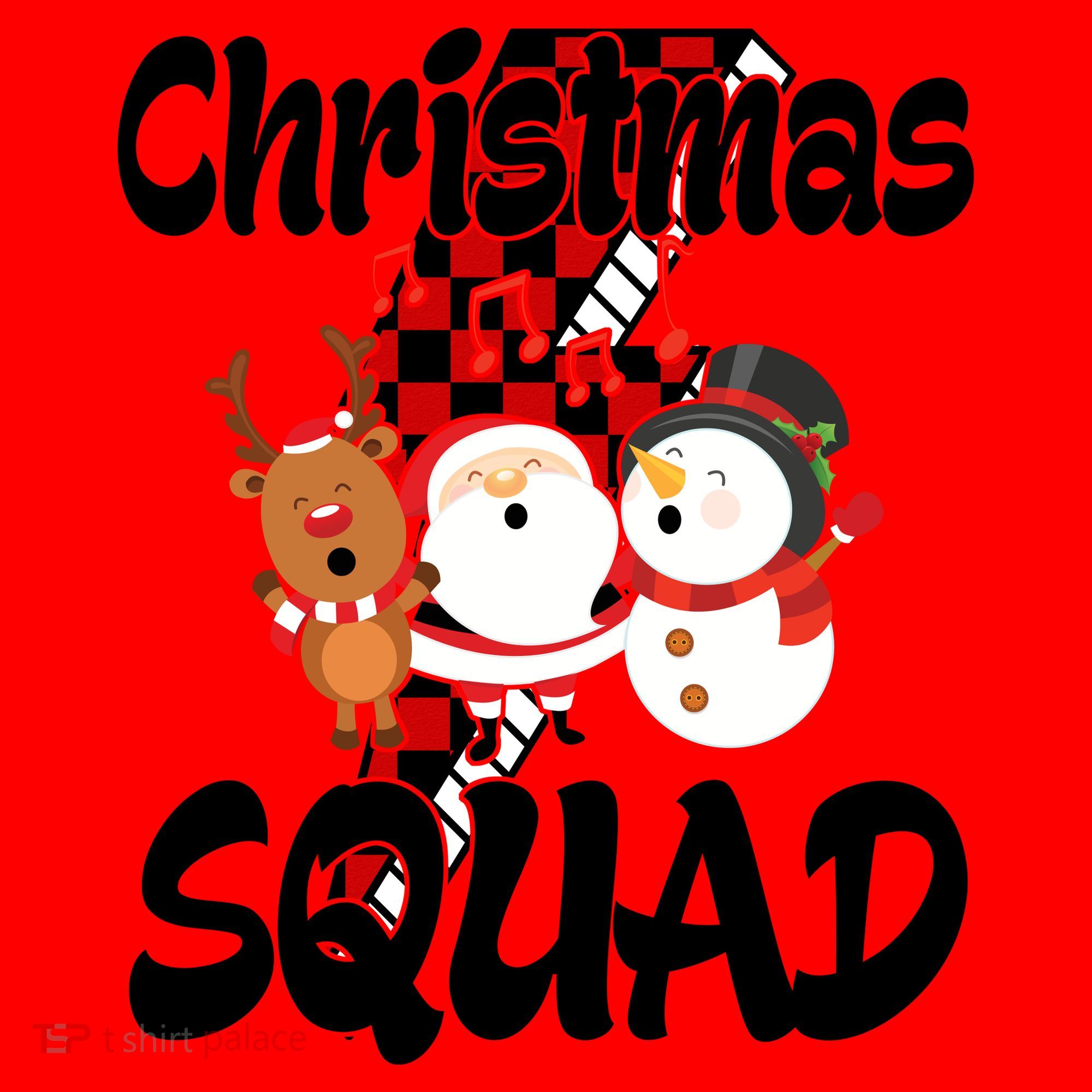 Christmas Squad Cute Holiday Musical Santa Hat