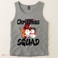 Christmas Squad Cute Holiday Musical Tank Top thumb 2