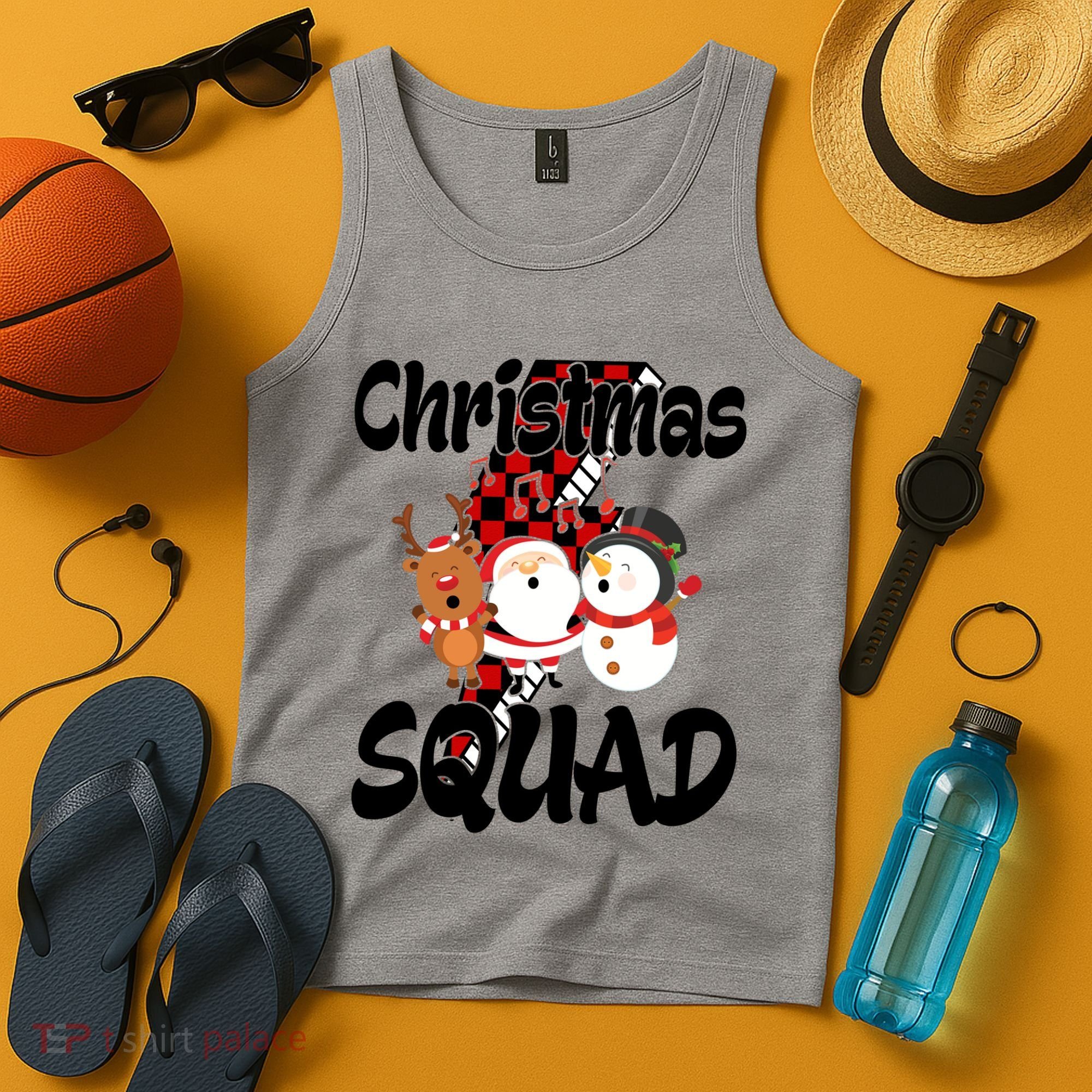 Christmas Squad Cute Holiday Musical Tank Top