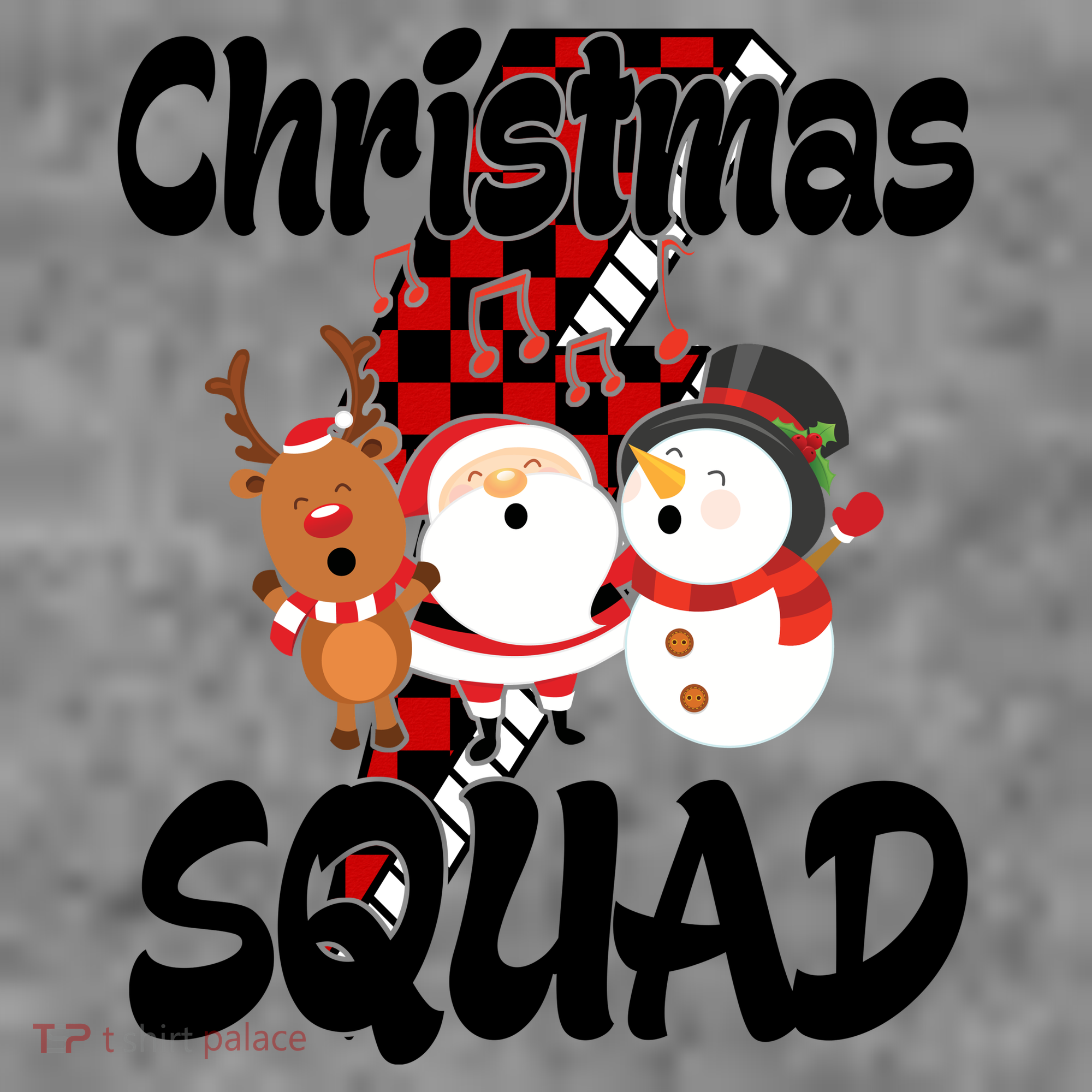 Christmas Squad Cute Holiday Musical Tank Top