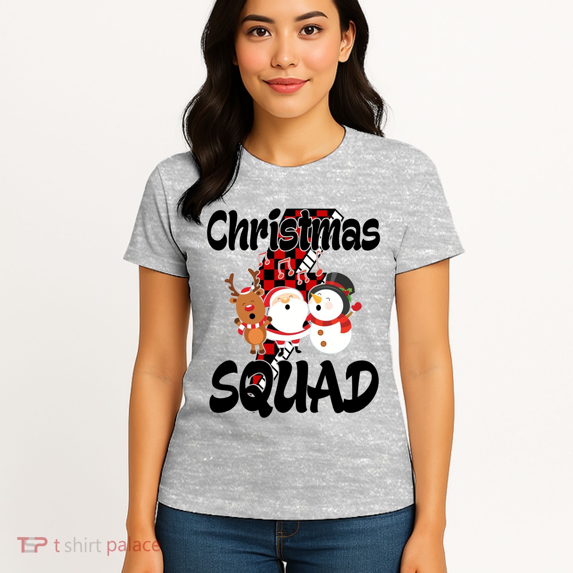 Christmas Squad Cute Holiday Musical Women's T-Shirt