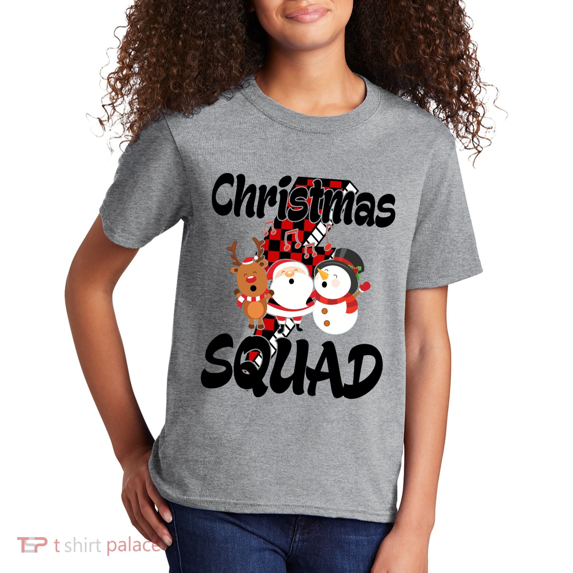 Christmas Squad Cute Holiday Musical Kids T-Shirt