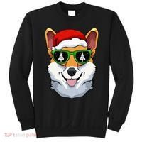 Corgi Sunglasses Christmas Pajama Dog Santa Hat XMas Tree Sweatshirt thumb 0