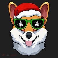 Corgi Sunglasses Christmas Pajama Dog Santa Hat XMas Tree Beanie thumb 2