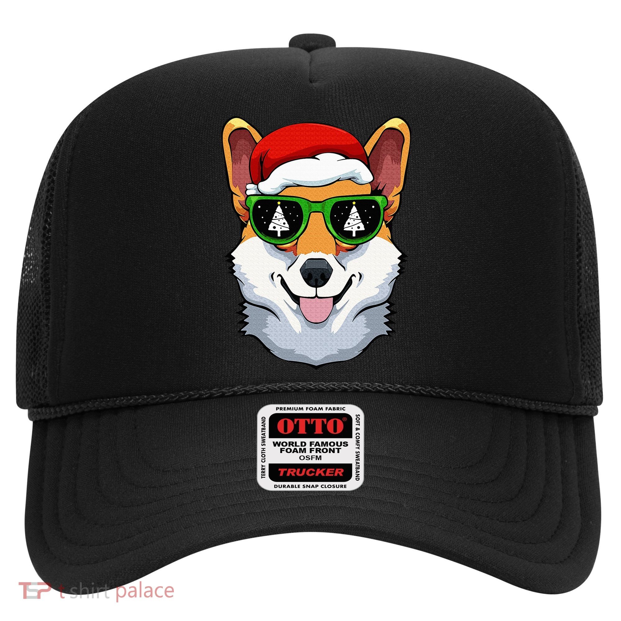 Corgi Sunglasses Christmas Pajama Dog Santa Hat XMas Tree Hat