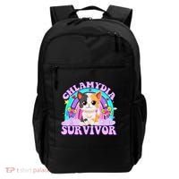 Chlamydia Survivor Cat Rainbow Gift Backpack thumb 0