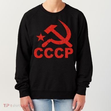 Cccp Soviet Communist Star Hammer Sickle Top Women's Sweatshirt