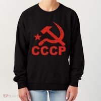 Cccp Soviet Communist Star Hammer Sickle Top Women's Sweatshirt thumb 0
