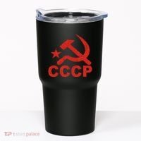 Cccp Soviet Communist Star Hammer Sickle Top Tumbler thumb 0