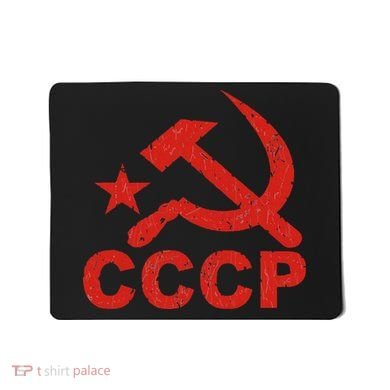 Cccp Soviet Communist Star Hammer Sickle Top Mousepad