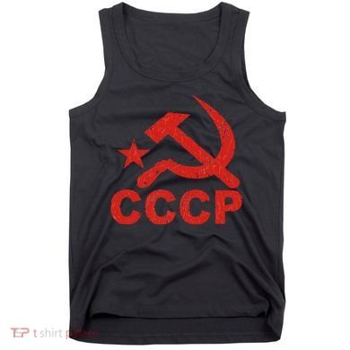 Cccp Soviet Communist Star Hammer Sickle Top Tank Top