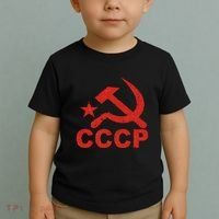 Cccp Soviet Communist Star Hammer Sickle Top Toddler T-Shirt thumb 2