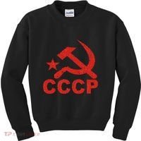 Cccp Soviet Communist Star Hammer Sickle Top Kids Sweatshirt thumb 0