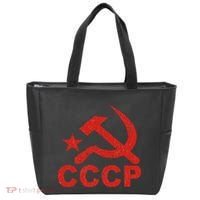 Cccp Soviet Communist Star Hammer Sickle Top Tote Bag thumb 0
