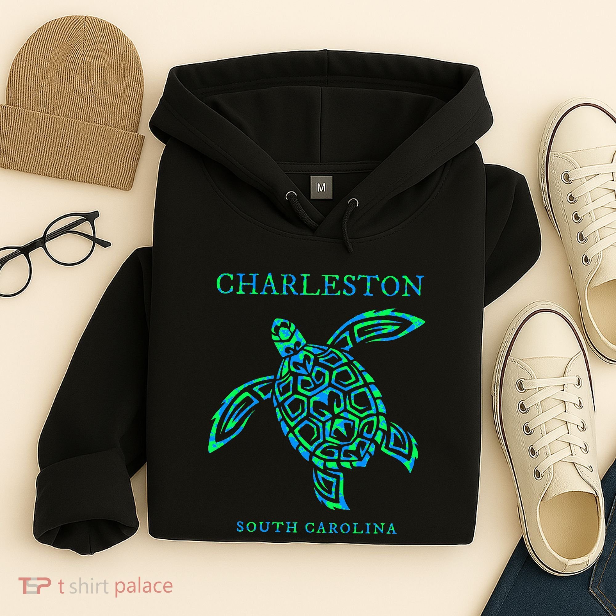 Charleston South Carolina Sea Turtle Souvenir Hoodie