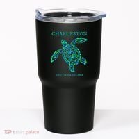 Charleston South Carolina Sea Turtle Souvenir Tumbler thumb 0