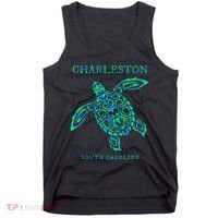 Charleston South Carolina Sea Turtle Souvenir Tank Top thumb 0