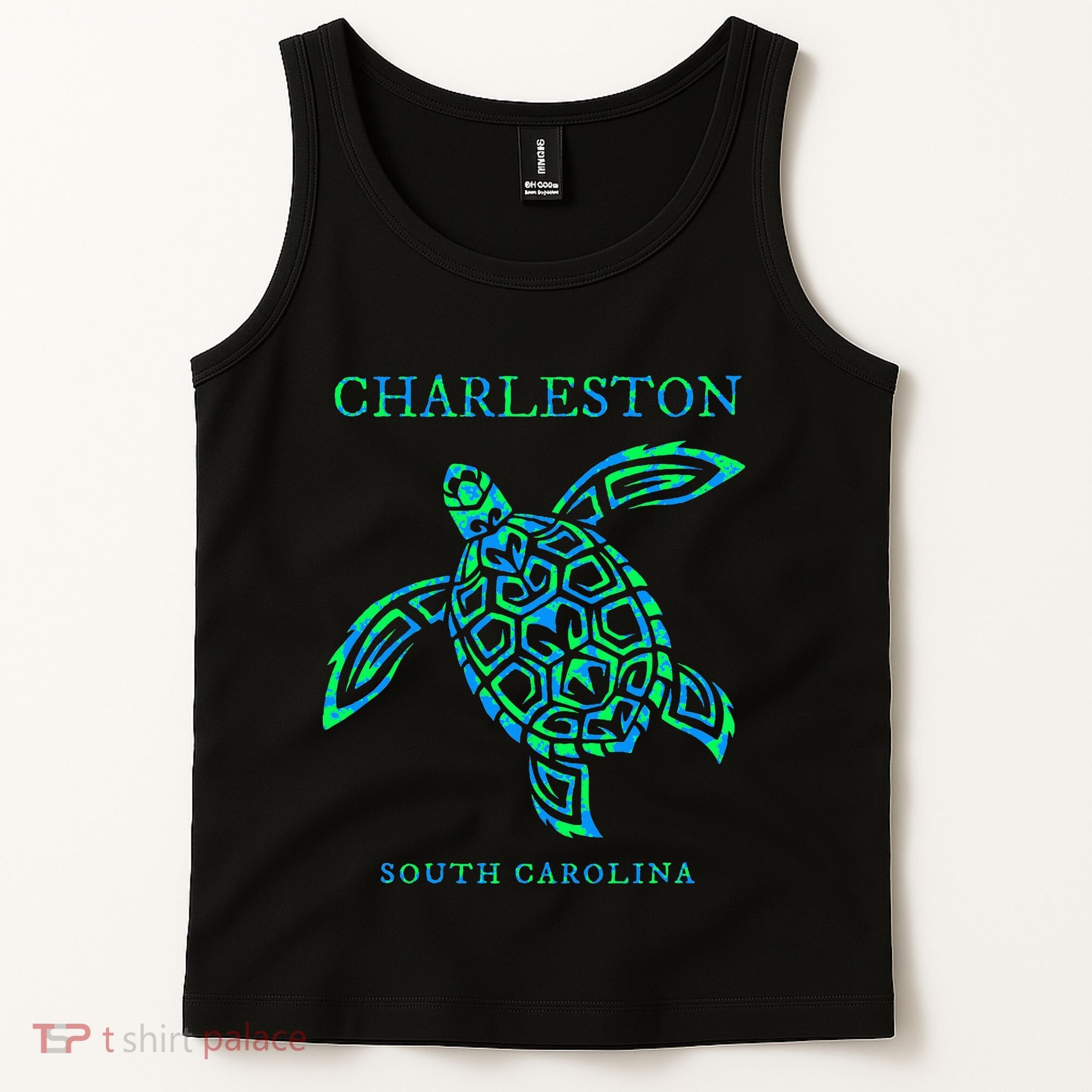 Charleston South Carolina Sea Turtle Souvenir Tank Top