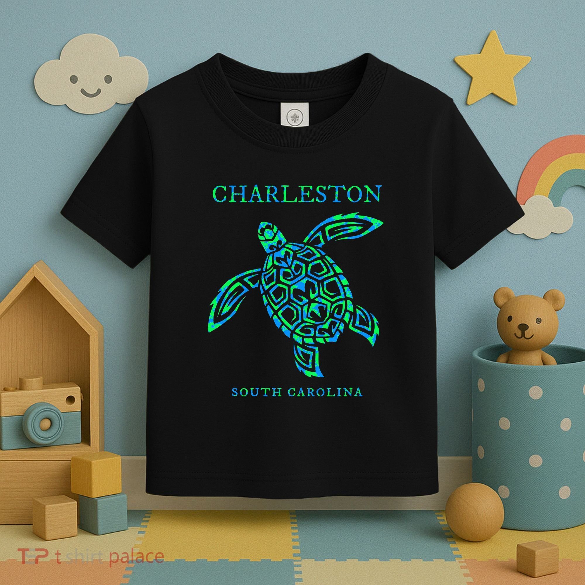 Charleston South Carolina Sea Turtle Souvenir Toddler T-Shirt