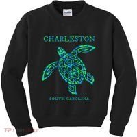 Charleston South Carolina Sea Turtle Souvenir Kids Sweatshirt thumb 0