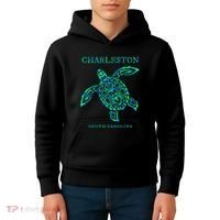Charleston South Carolina Sea Turtle Souvenir Kids Hoodie thumb 4