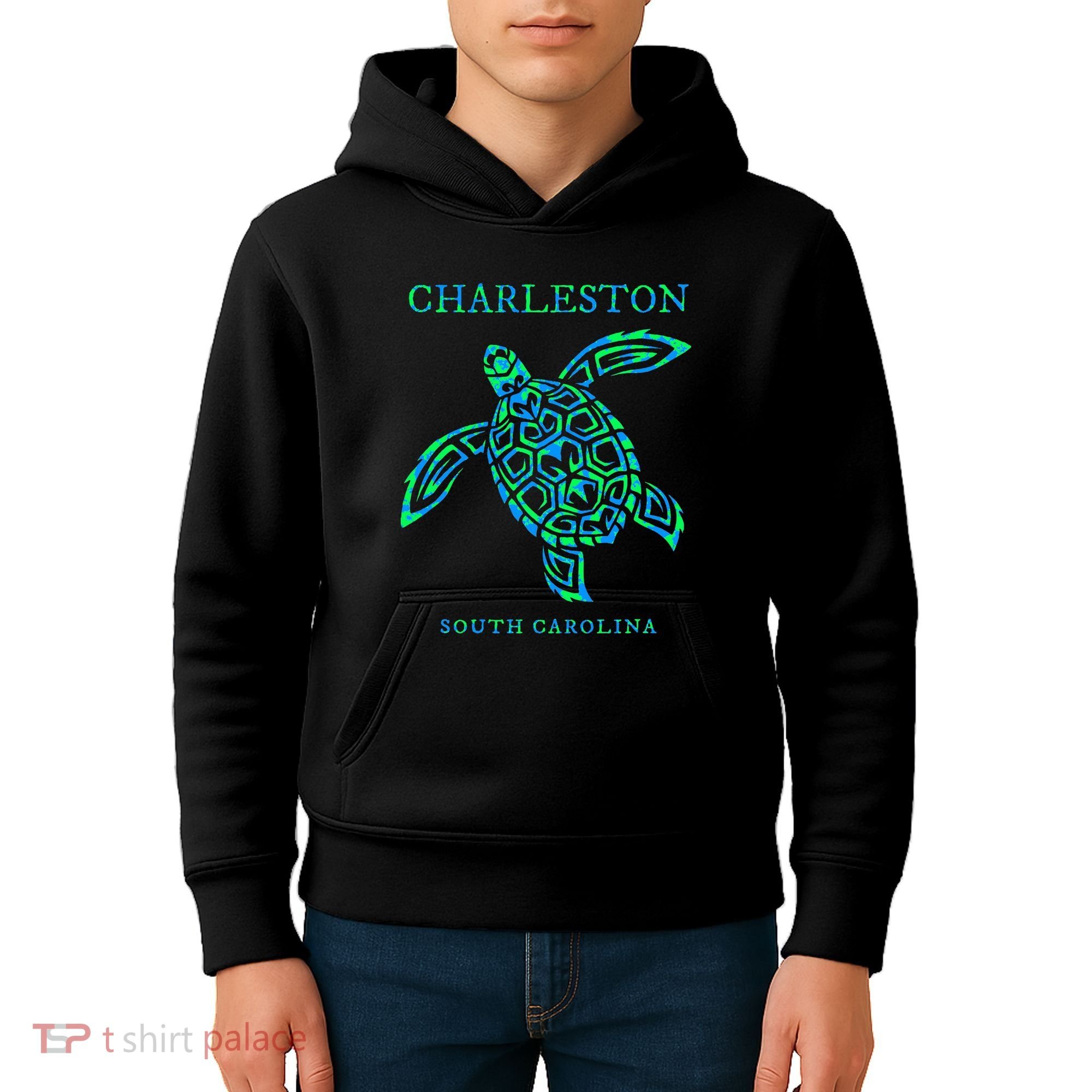 Charleston South Carolina Sea Turtle Souvenir Kids Hoodie