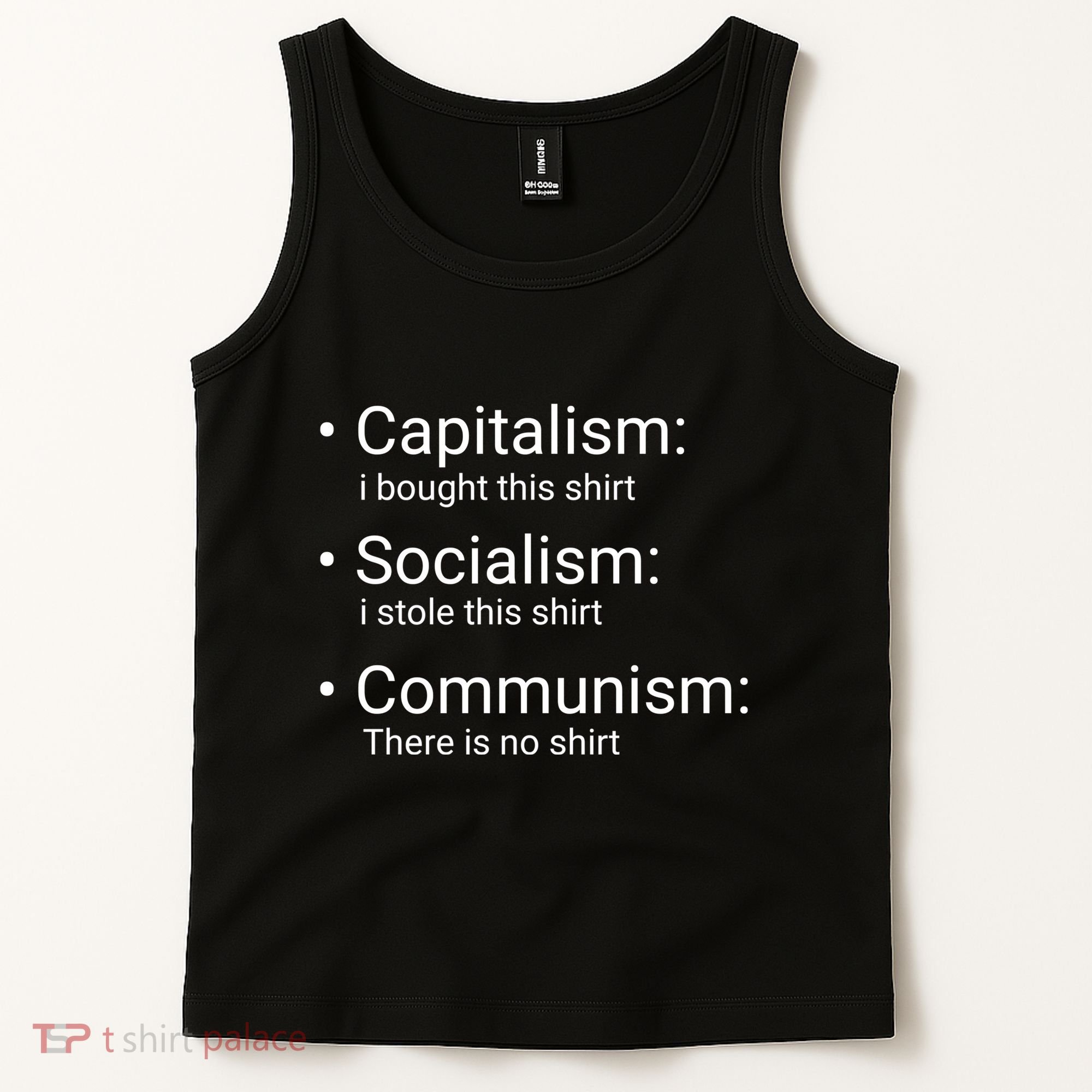 Capitalism Socialism Communism Libertarian Economics Freedom Tank Top