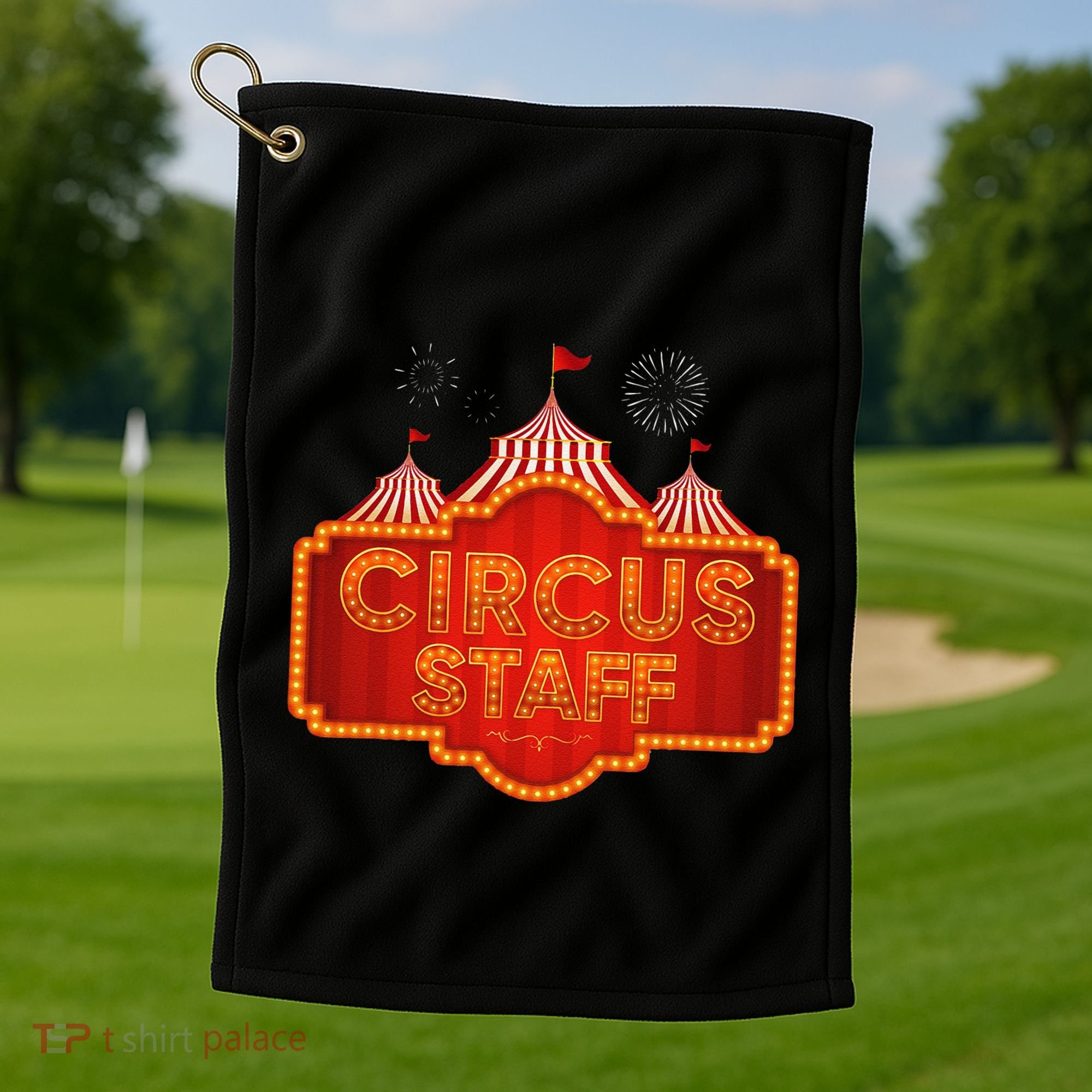 Circus Staff Clown Funny Halloween Costume Women Golf Towel