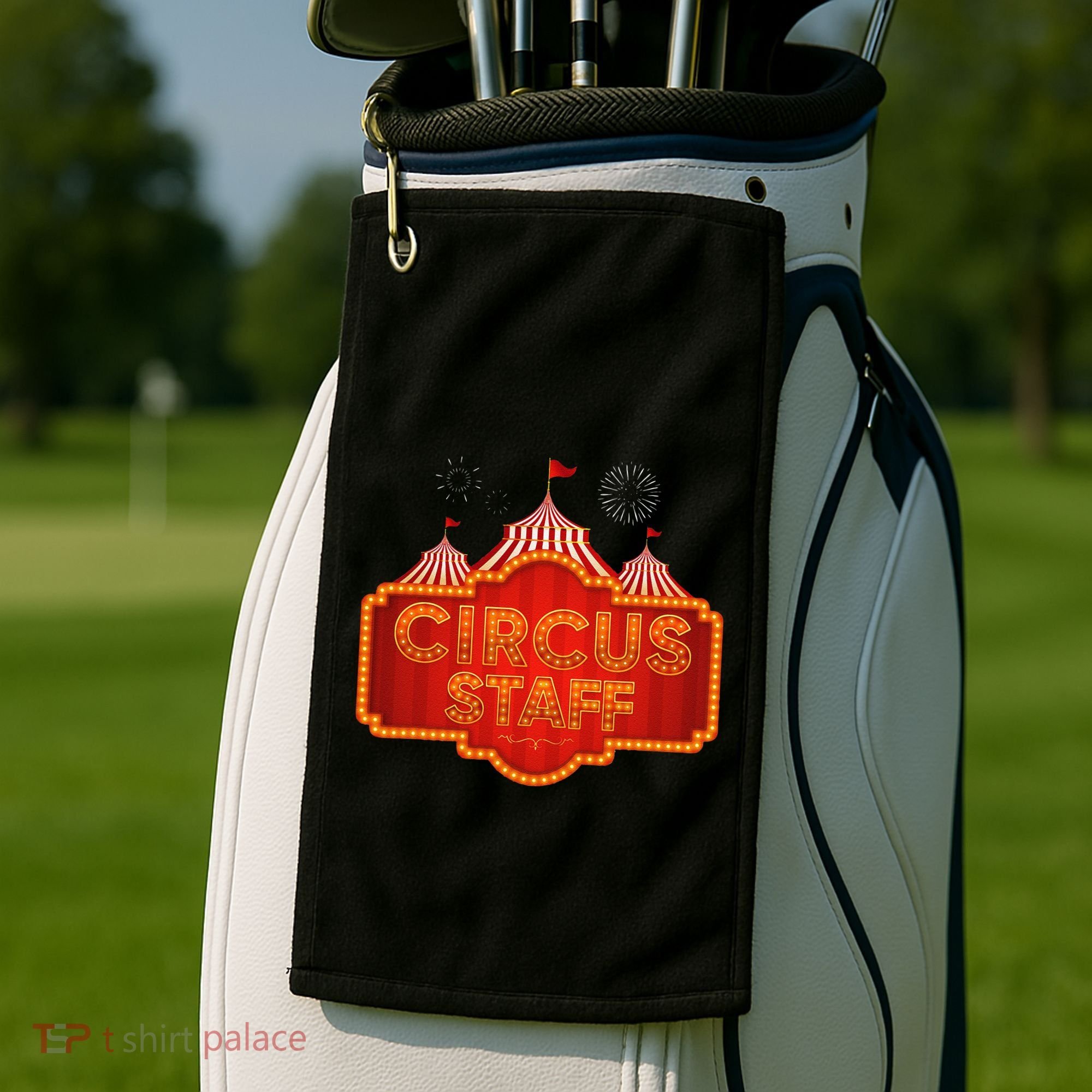 Circus Staff Clown Funny Halloween Costume Women Golf Towel