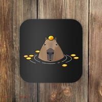 Capybaras Shirt Cute Capybara Coaster thumb 0