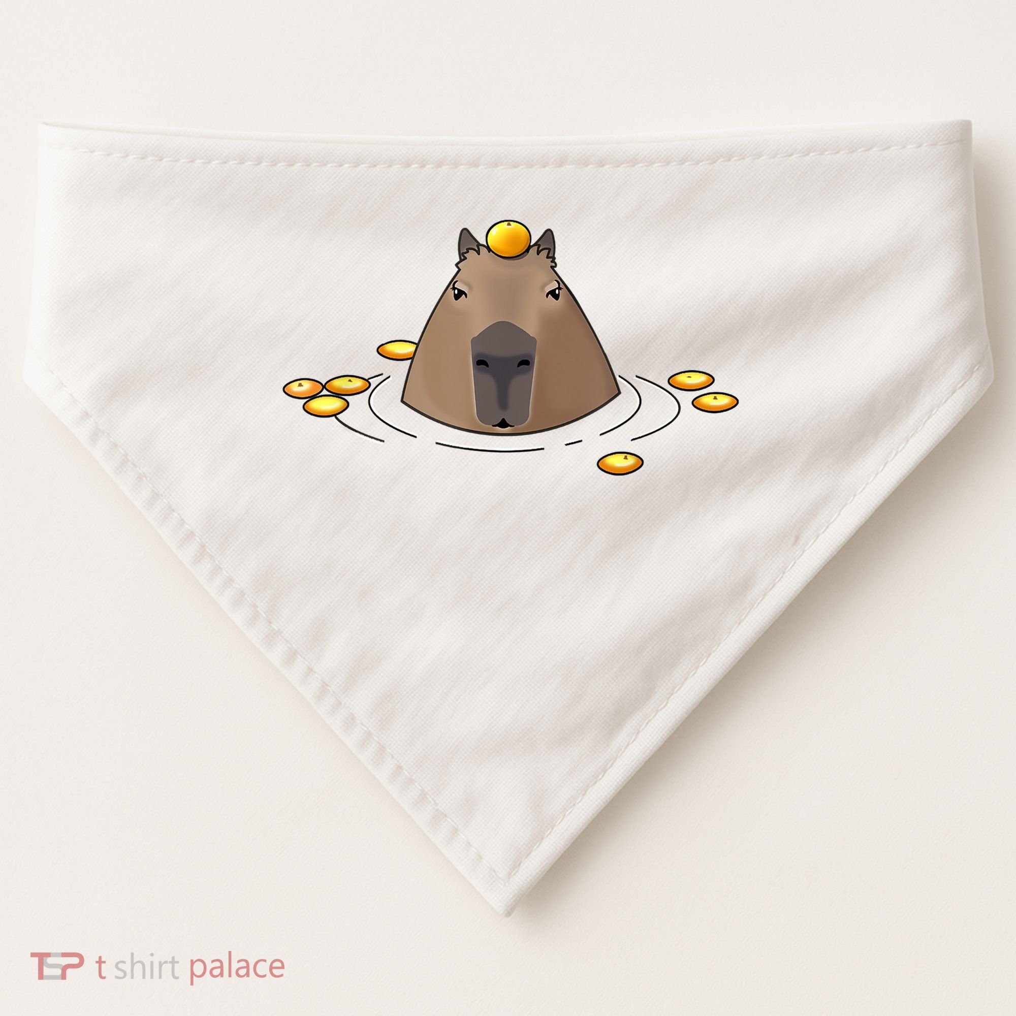 Capybaras Shirt Cute Capybara USA-Made Doggie Bandana
