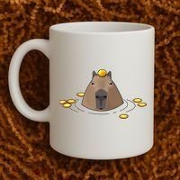 Capybaras Shirt Cute Capybara Coffee Mug thumb 2