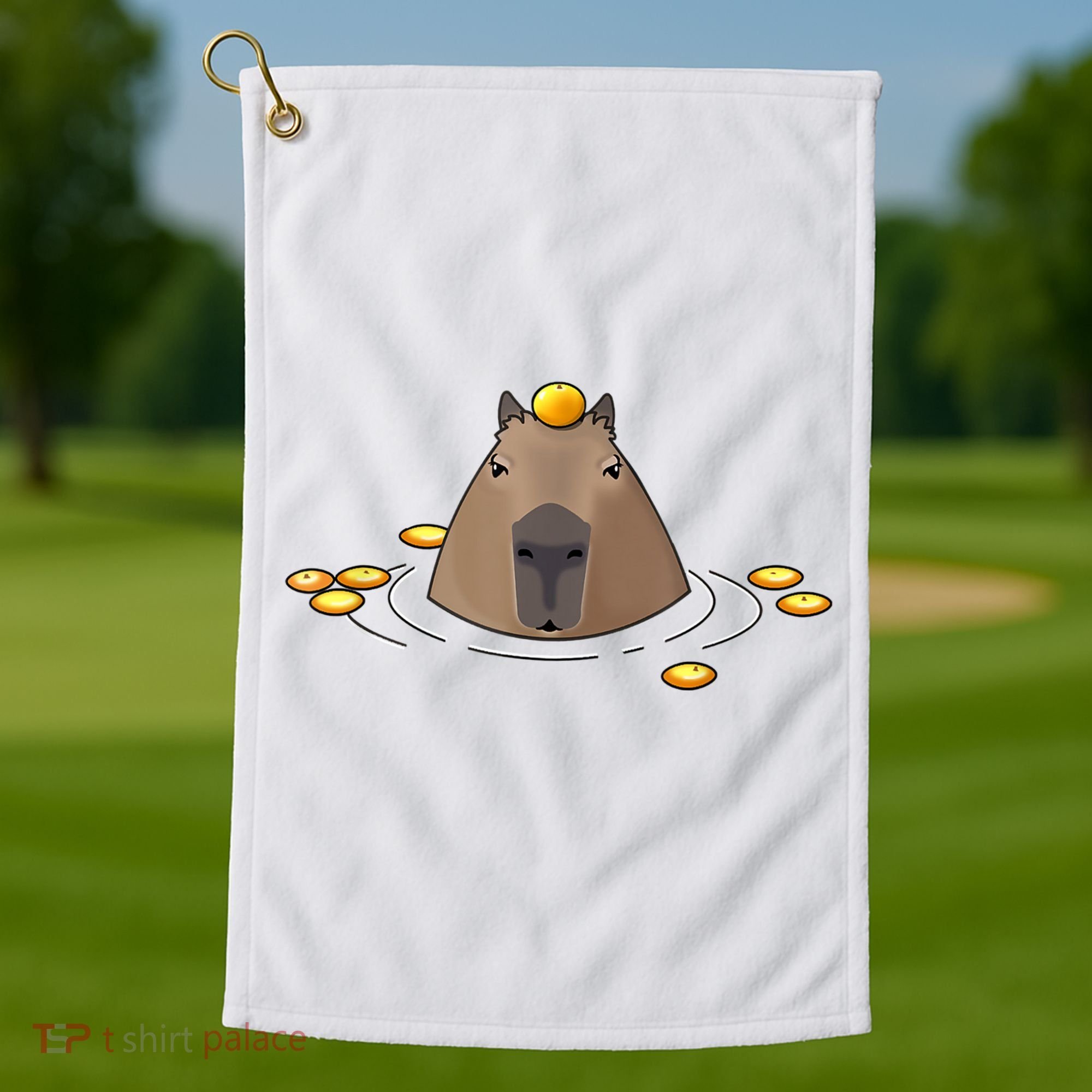 Capybaras Shirt Cute Capybara Golf Towel